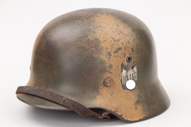 Heer M35 "Invasion France" camo helmet
