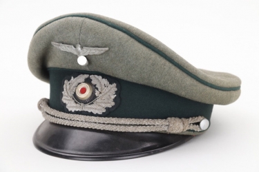 Heer civil servant's officer's visor cap - named