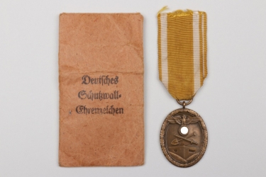 Westwall Medal in Schmidthäussler bag