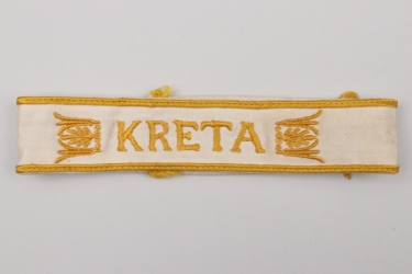 Wehrmacht KRETA cuffband - RBNr. marked