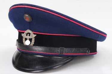 Third Reich fire brigade visor cap EM/NCO