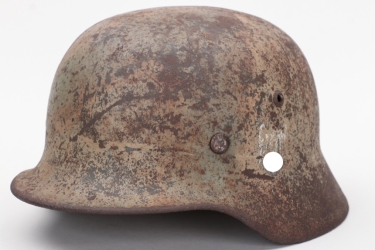 Heer M35 single decal "Normandy" camo helmet