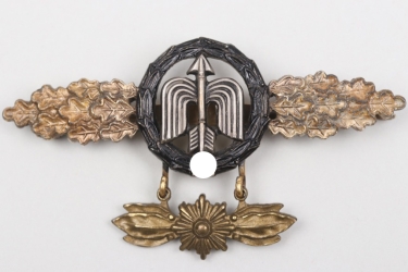 Squadron Clasp for Nachtjäger in gold with hanger - RK