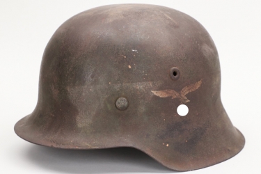 Luftwaffe M42 singel decal camo helmet (battle damaged) - NS64