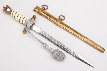 Kriegsmarine officer's dagger with portepee - Höller