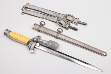 Heer officer's dagger with portepee & hangers - Wingen