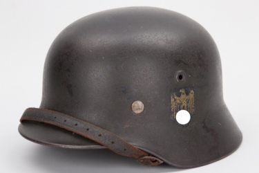 Kriegsmarine M40 single decal helmet - Q66