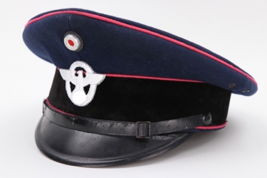 Third Reich fire brigade visor cap
