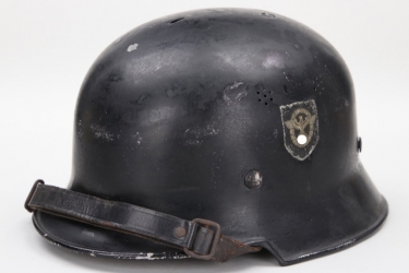 Third Reich M34 fire brigade helmet