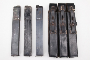 Wehrmacht MP38/40 magazine pouch with magazines - WaA
