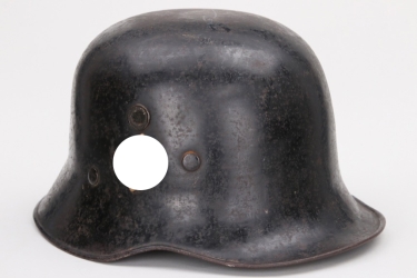 Third Reich fire brigade helmet with metal decals