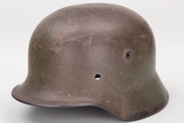 Waffen-SS M40 single decal camo helmet shell - Q66