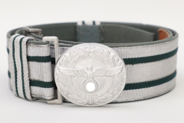 Third Reich customs brocade belt & buckle