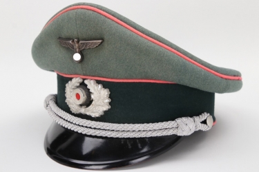 Heer Panzer officer's visor cap