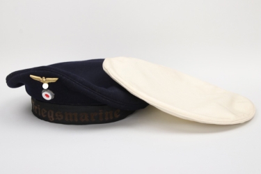 Kriegsmarine sailor's cap + white summer top  - 1941