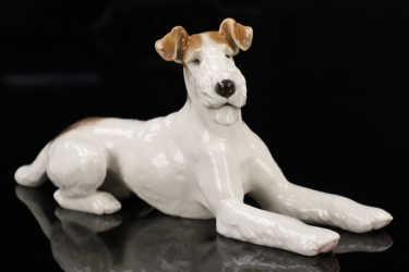 SS Allach - colored porcelain figure 'lying Foxl' #12 (Kärner)