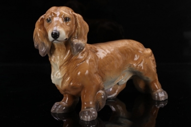 SS Allach - colored porcelain figure of a 'dachshund' #75