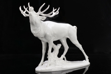 SS Allach - porcelain figure of a 'roaring stag' #20 (Kärner)