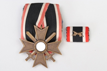 1939 War Merit Cross 2nd Class with swords + ribbon bar