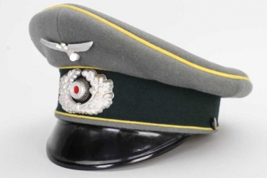 Heer Nachrichten EM/NCO visor cap