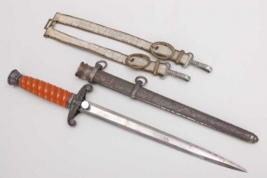 Heer officer's dagger with hangers - Plümacher