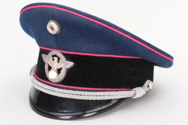 Third Reich firebrigade leader's visor cap