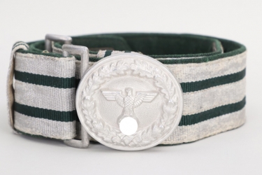 Third Reich state forestry leader's belt and buckle
