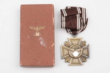 NSDAP Long Service Award in bronze in case