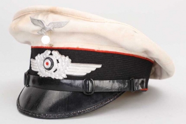 Luftwaffe Flak white EM/NCO summer visor cap