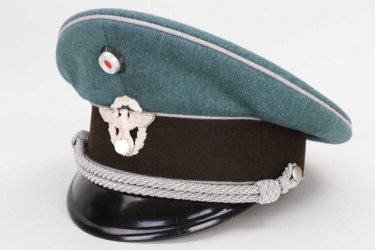 Third Reich administrative police visor cap - Oberleutnant der Verwaltungspolizei
