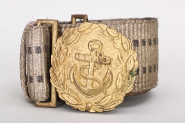 Kriegsmarine officer's buckle & brocade belt
