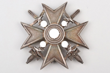 SS-Hauf. Lösch - Spanish Cross in silver with swords - 900