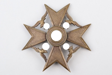 Spanish Cross in bronze without swords "engraved" - Kreuzer Deutschland