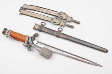 Heer officer's dagger with hangers & portepee - Alcoso
