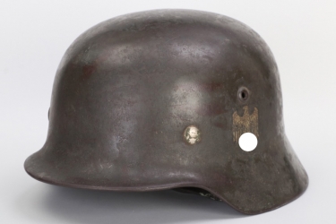 Heer M35 double decal helmet - ET66