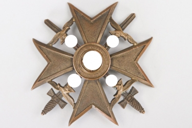 Spanish Cross in bronze with swords - L/13