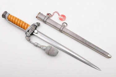 Heer officer's dagger with portepee & maker's tag - WKC