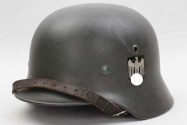 Heer M35 double decal helmet - Q64