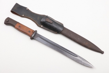 Wehrmacht combat bayonet 84/98 with frog - number matching