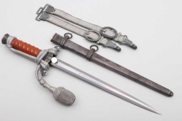 Heer officer's dagger with hangers and portepee - Alcoso