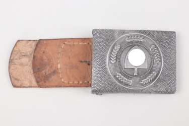 RAD EM/NCO buckle with leather tab - mint