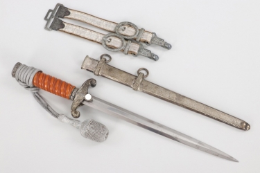 Olt. Müller (German Cross) - Heer officer's dagger with hangers & portepee (Hörster)