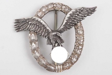 Luftwaffe Pilot's Badge "Juncker" - flat wreath