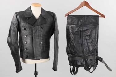 Kriegsmarine "Kleinkampfverbände" leather jacket and trousers - 1944