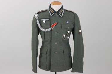 Heer M40 Inf.Rgt.186 field tunic with medals - Unterofffizier with photo