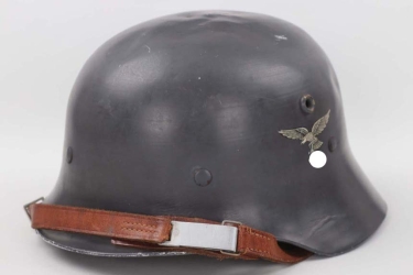 Luftwaffe aluminum double decal parade helmet