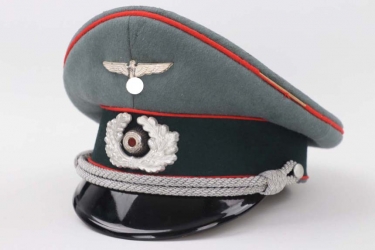 Heer Artillerie officer's visor cap with EREL paper tag