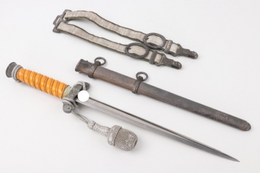 Heer officer's dagger with hangers and portepee - Herder
