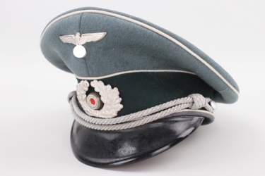 Major Ellersiek - Heer infantry officer's visor cap