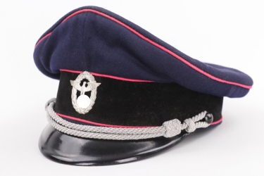 Fire brigade leader's visor cap